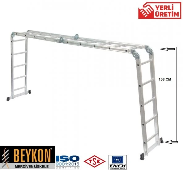 BEYKON 5.70 M KALIN PROFİL COK AMACLI AKROBAT MERDIVEN 7.799 TL **Sepete Özel**