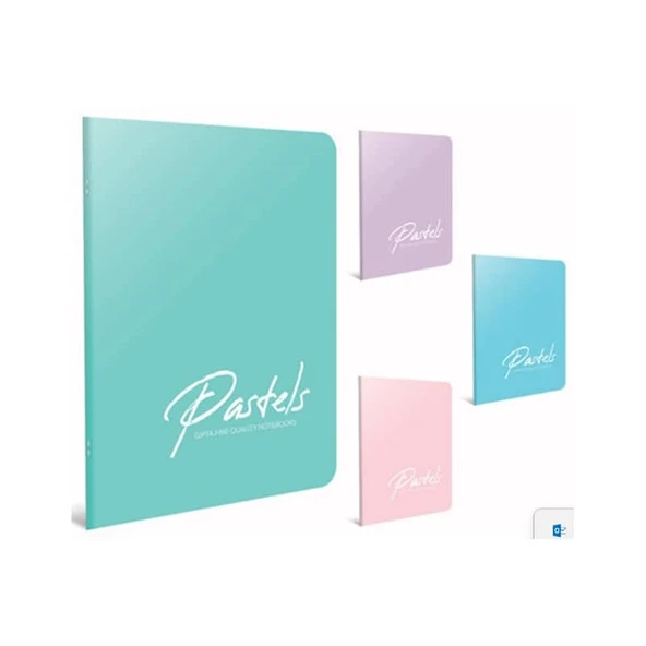 Gıpta Pastels Tel Dikişli PP Kapak Defter A4 100 yp Çizgili