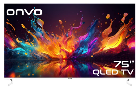 Onvo 75VQ90F2UA 4K Ultra HD 75" 190 Ekran Uydu Alıcılı Google Smart QLED TV 35.900 TL **Sepete Özel**