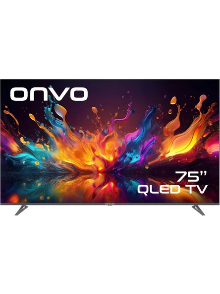 Onvo 75VQ90F3UA 4K Ultra HD 75" 190 Ekran Uydu Alıcılı Google Smart QLED TV