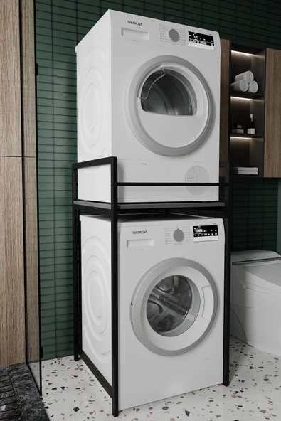 Sundra Banyo Dolabı Çamaşır ve Kurutma Makinesi Dolabı Antrasit